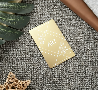 Gold Aluminum Business Cards (100Pieces)