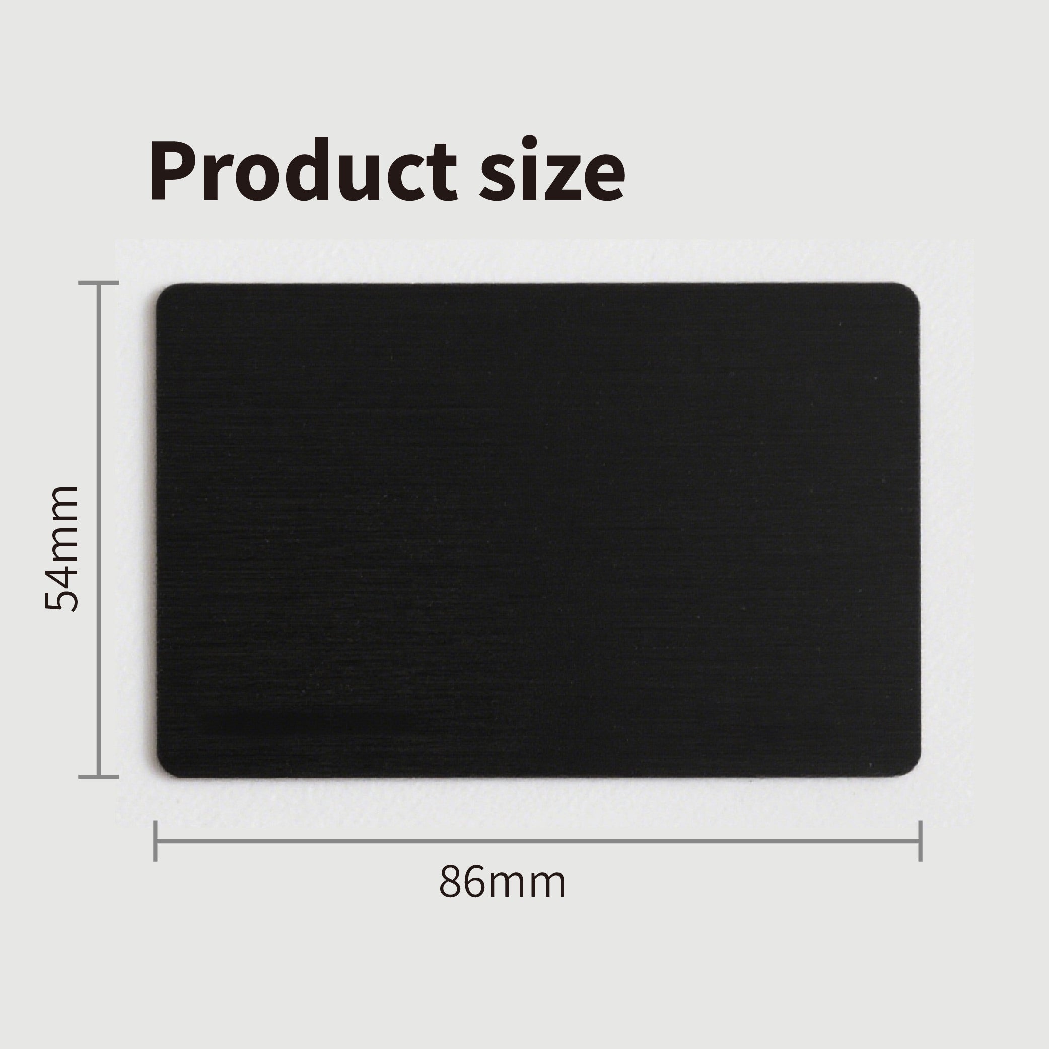 Black Aluminum Business Cards (100Pieces)