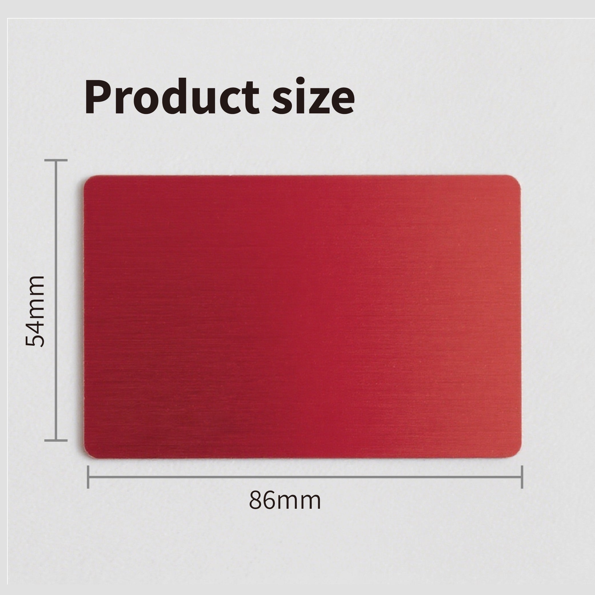 Red Aluminum Business Cards (100Pieces)