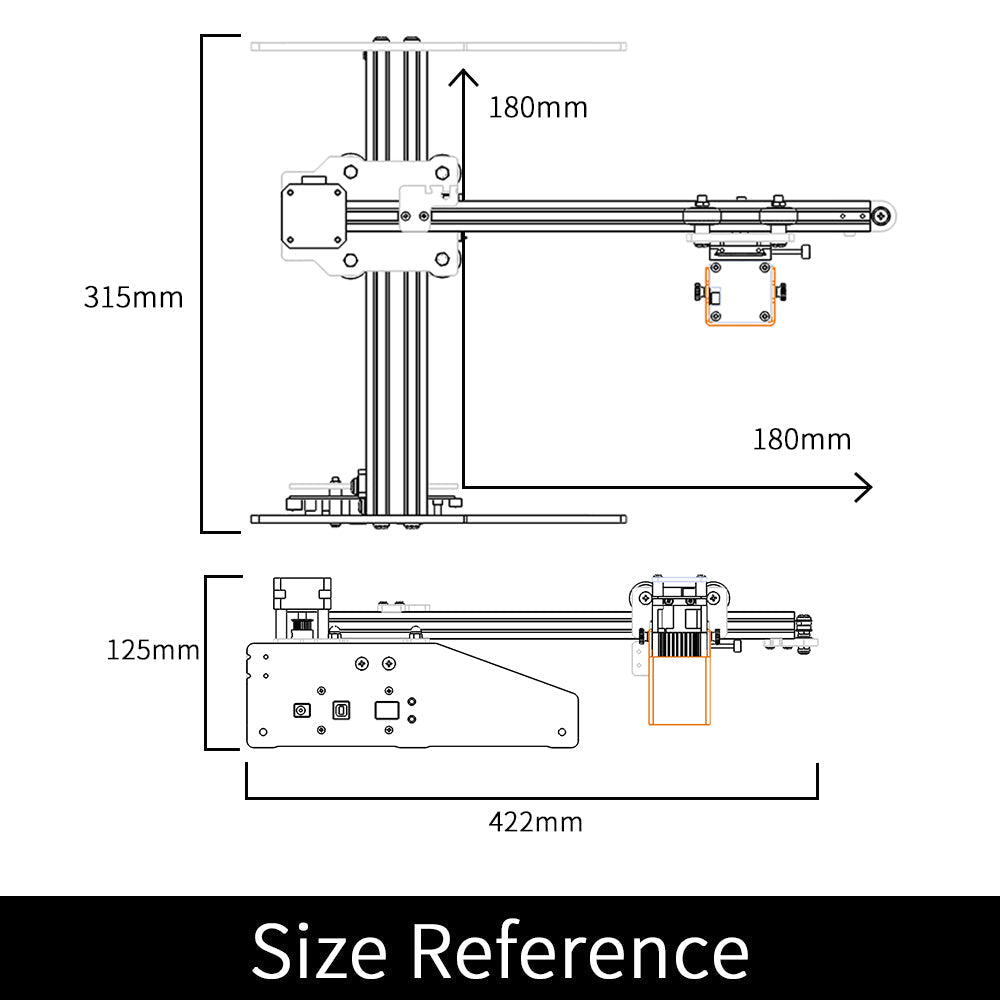 Aufero AL1 Laser Engraving Machine 180x180mm Engraving Area