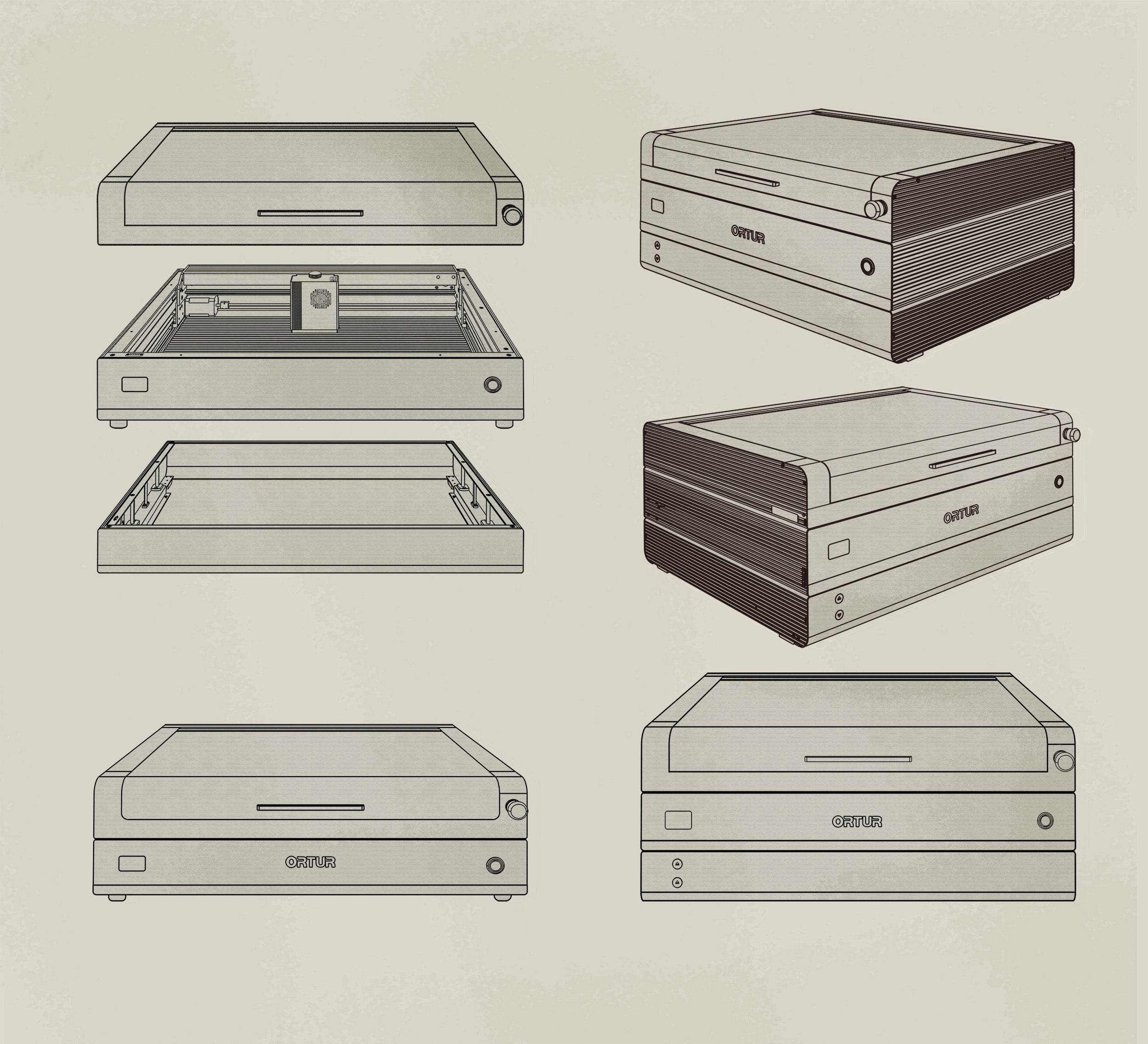 Ortur H20: Ultimate 40W Laser Engraving & Cutting Master，10W/20W/40W Cutting & Infrared 2W for Metal Engraving - ORTUR