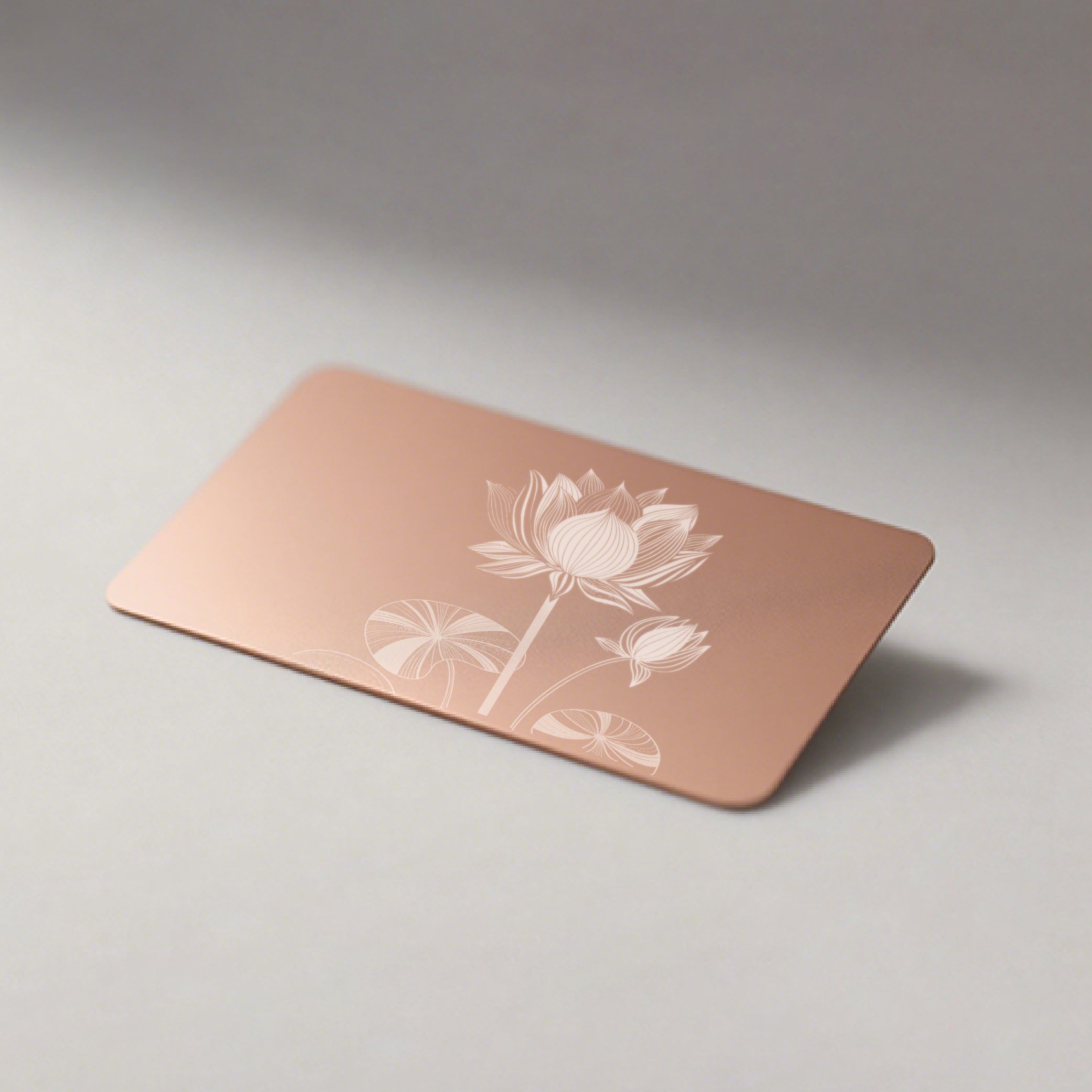 Rose Gold Aluminum Business Cards (100Pieces)