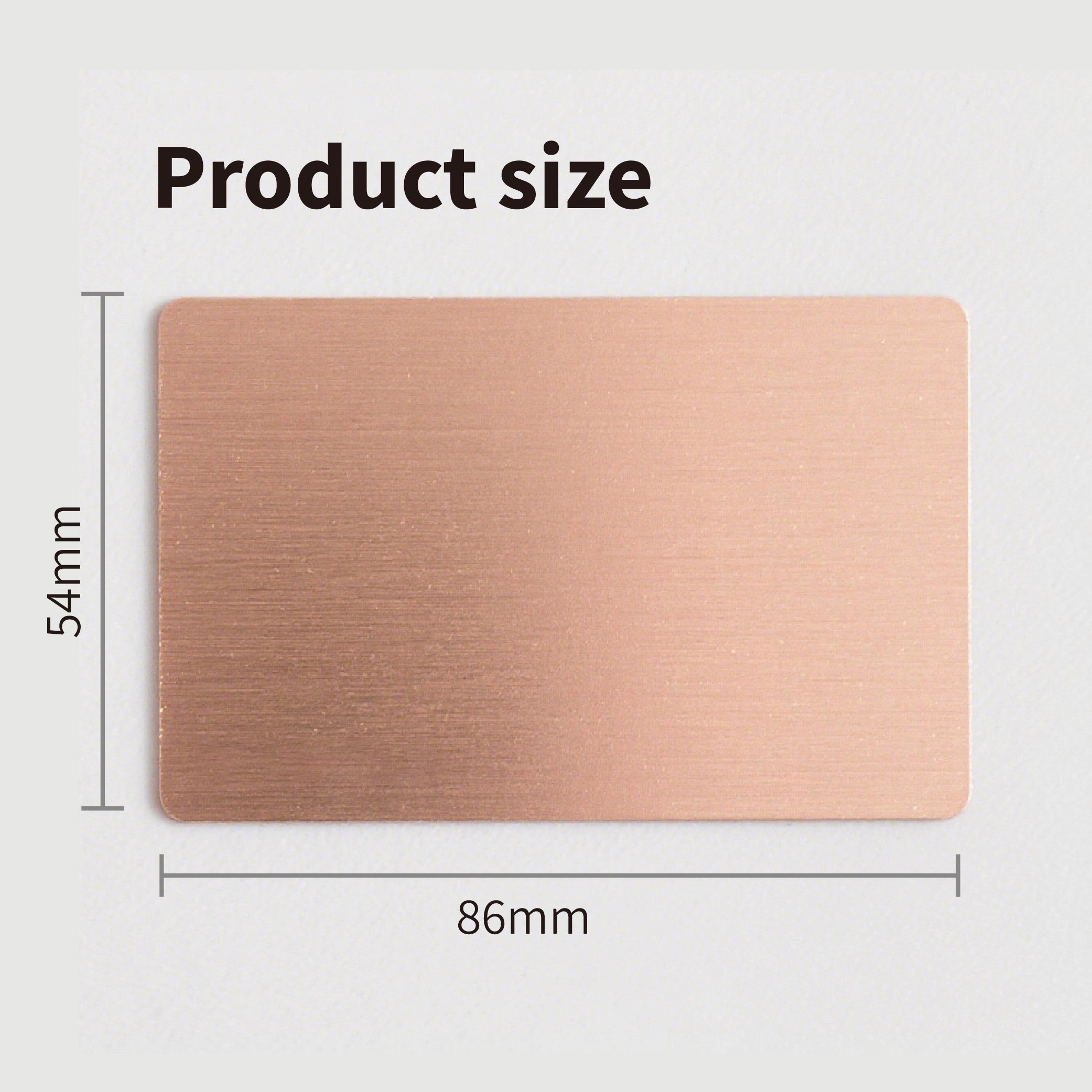 Rose Gold Aluminum Business Cards (100Pieces)