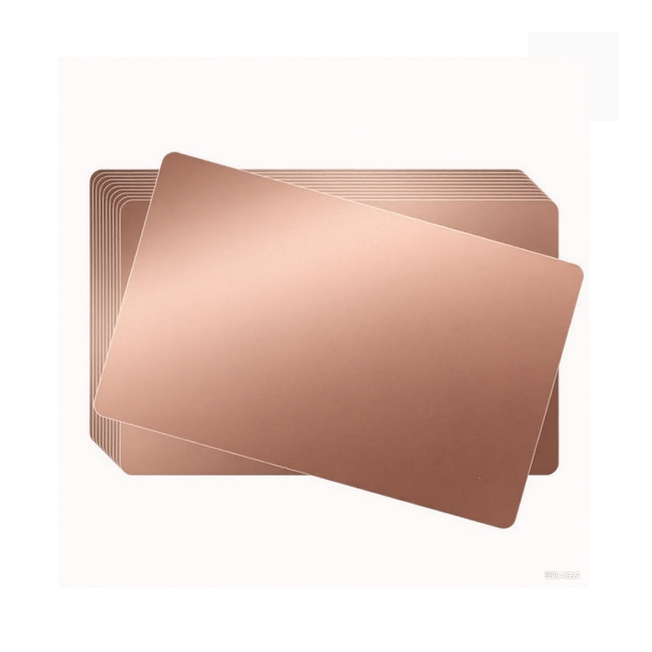 Rose Gold Aluminum Business Cards (100Pieces)