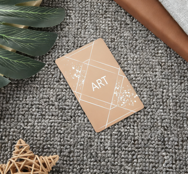 Rose Gold Aluminum Business Cards (100Pieces)