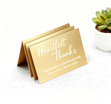 Gold Aluminum Business Cards (100Pieces)