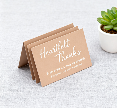 Rose Gold Aluminum Business Cards (100Pieces)
