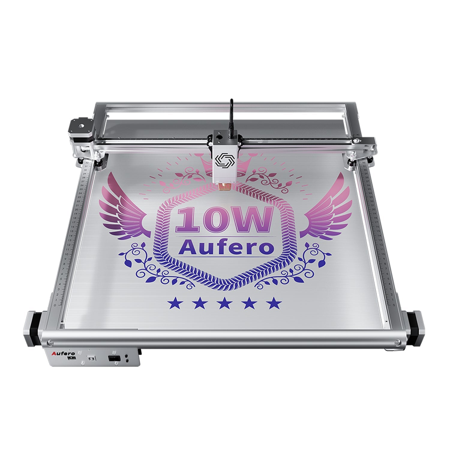 Aufero AL2 Laser Engraver Machine 5W/10W Output for DIY Laser Cutter Engraving Machine Engarved Laser for Wood Metal Aluminum Glass Leather 10000mW