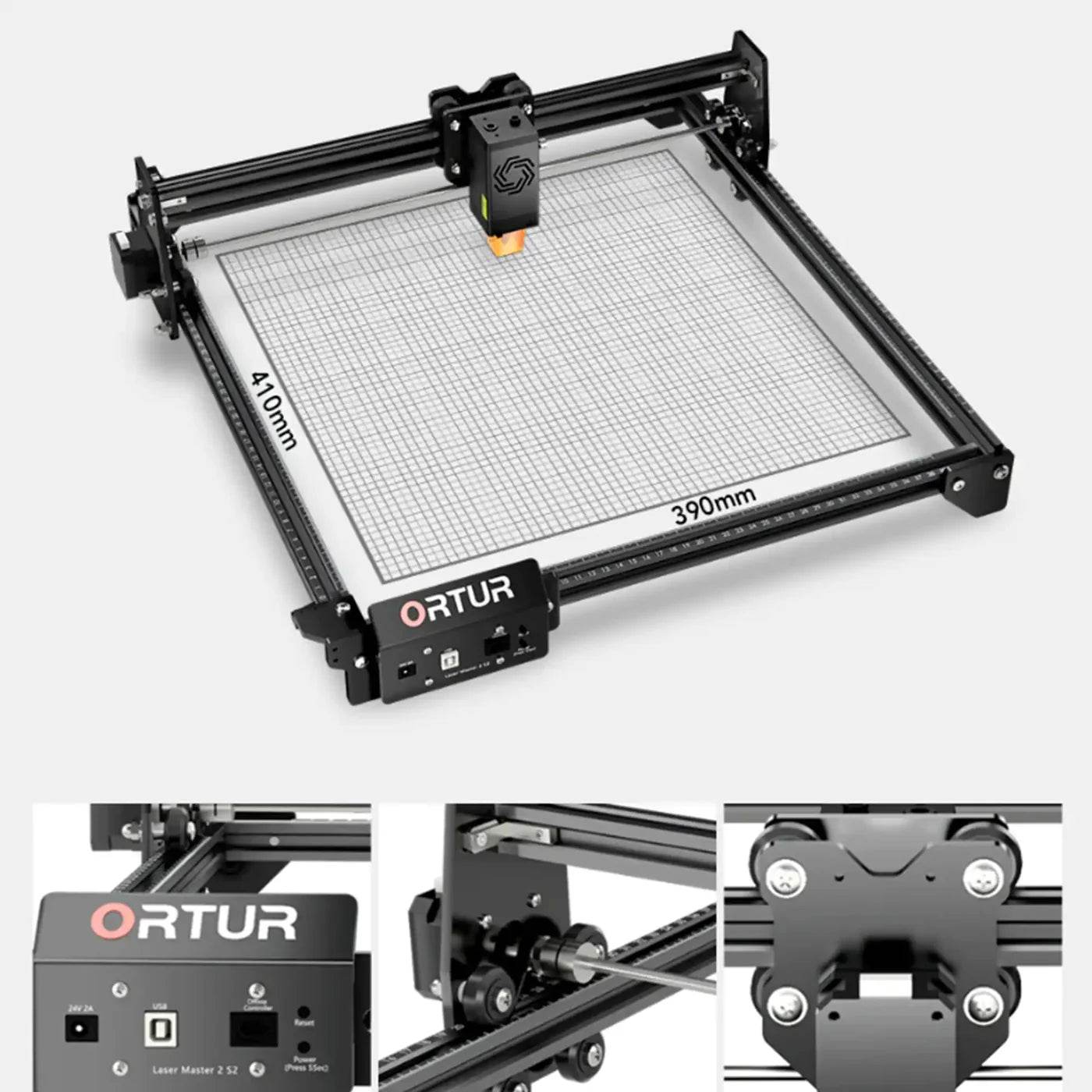 Ortur LM2 S2 Laser Engraving & Cutting Machine 5,000mm/min (10W/5W/1.6W) - ORTUR