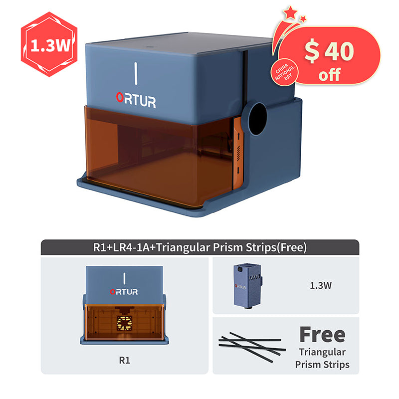 ORTUR R1 Portable Laser Engraver - Compact, Easy to Carry for DIY Projects, Home & Beginners