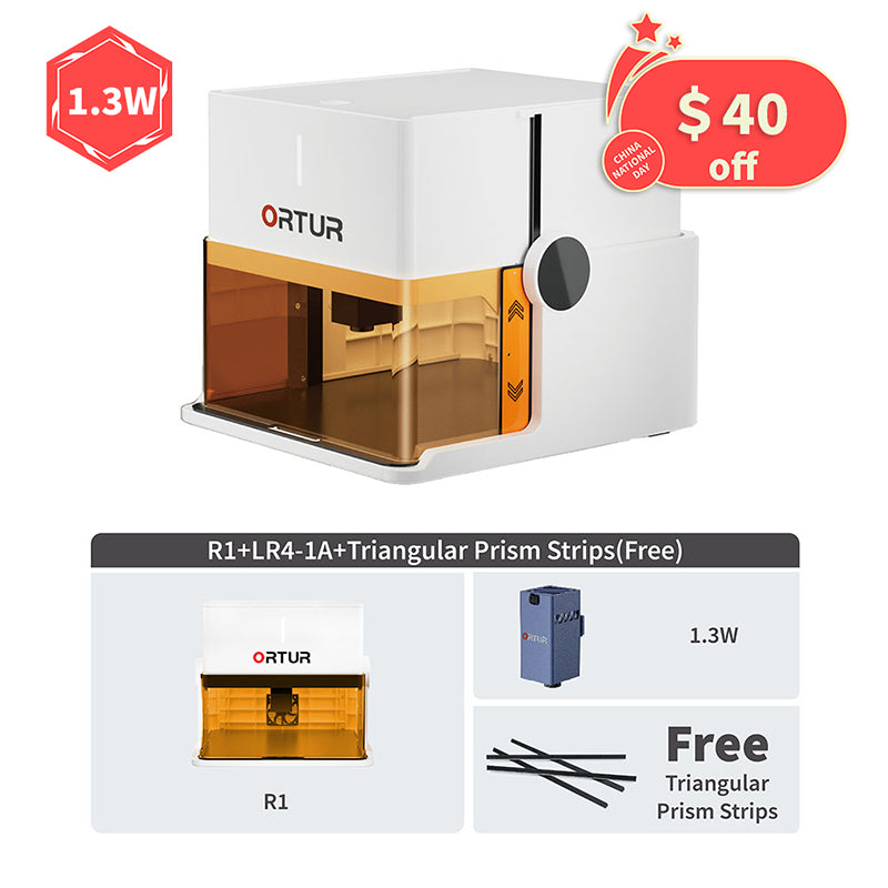 ORTUR R1 Portable Laser Engraver - Compact, Easy to Carry for DIY Projects, Home & Beginners