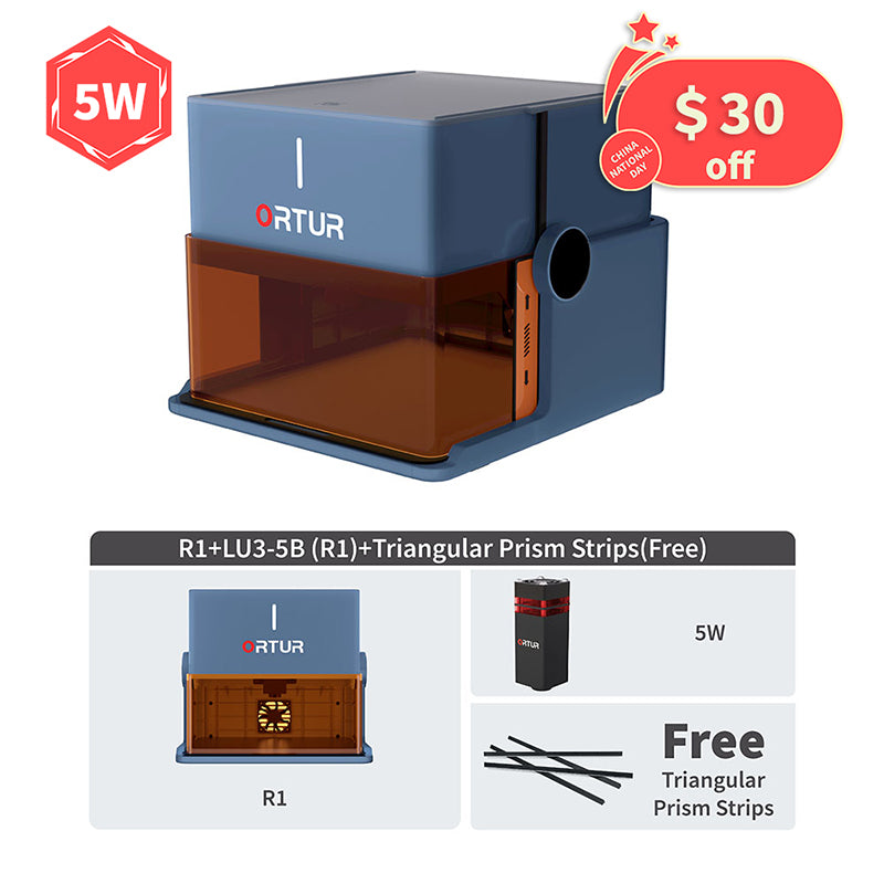 ORTUR R1 Portable Laser Engraver - Compact, Easy to Carry for DIY Projects, Home & Beginners