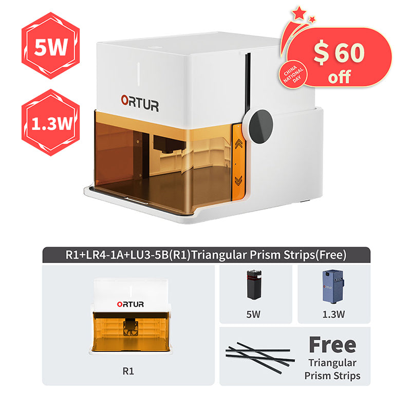ORTUR R1 Portable Laser Engraver - Compact, Easy to Carry for DIY Projects, Home & Beginners