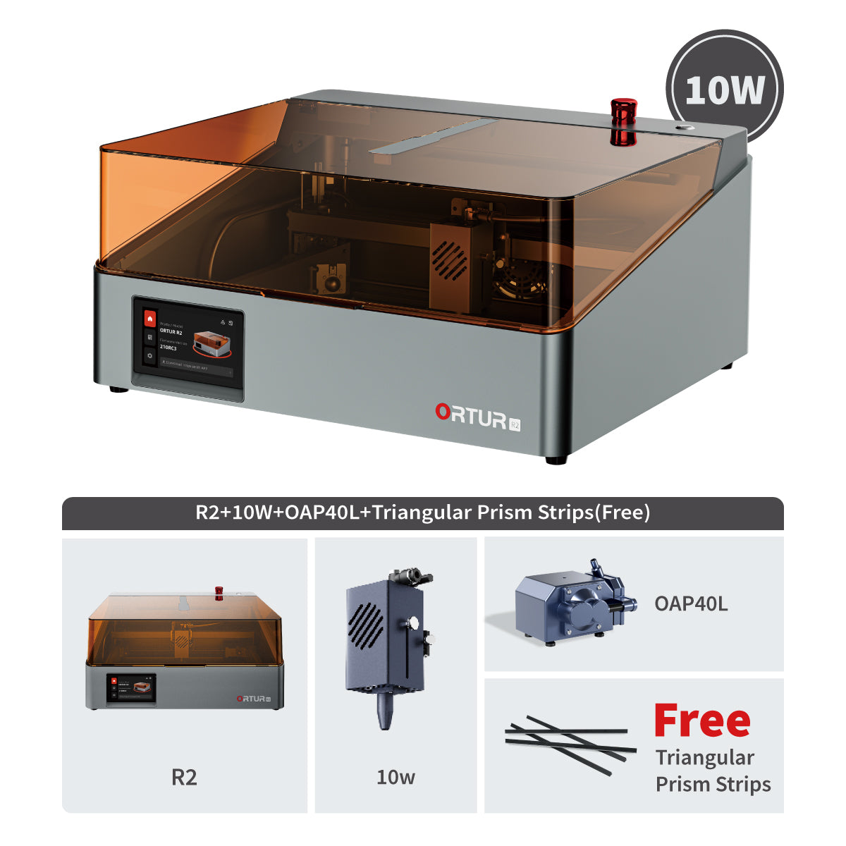 ORTUR R2 Smart Laser Engraver | As Simple as Your First Smartphone (One-Tap Control)