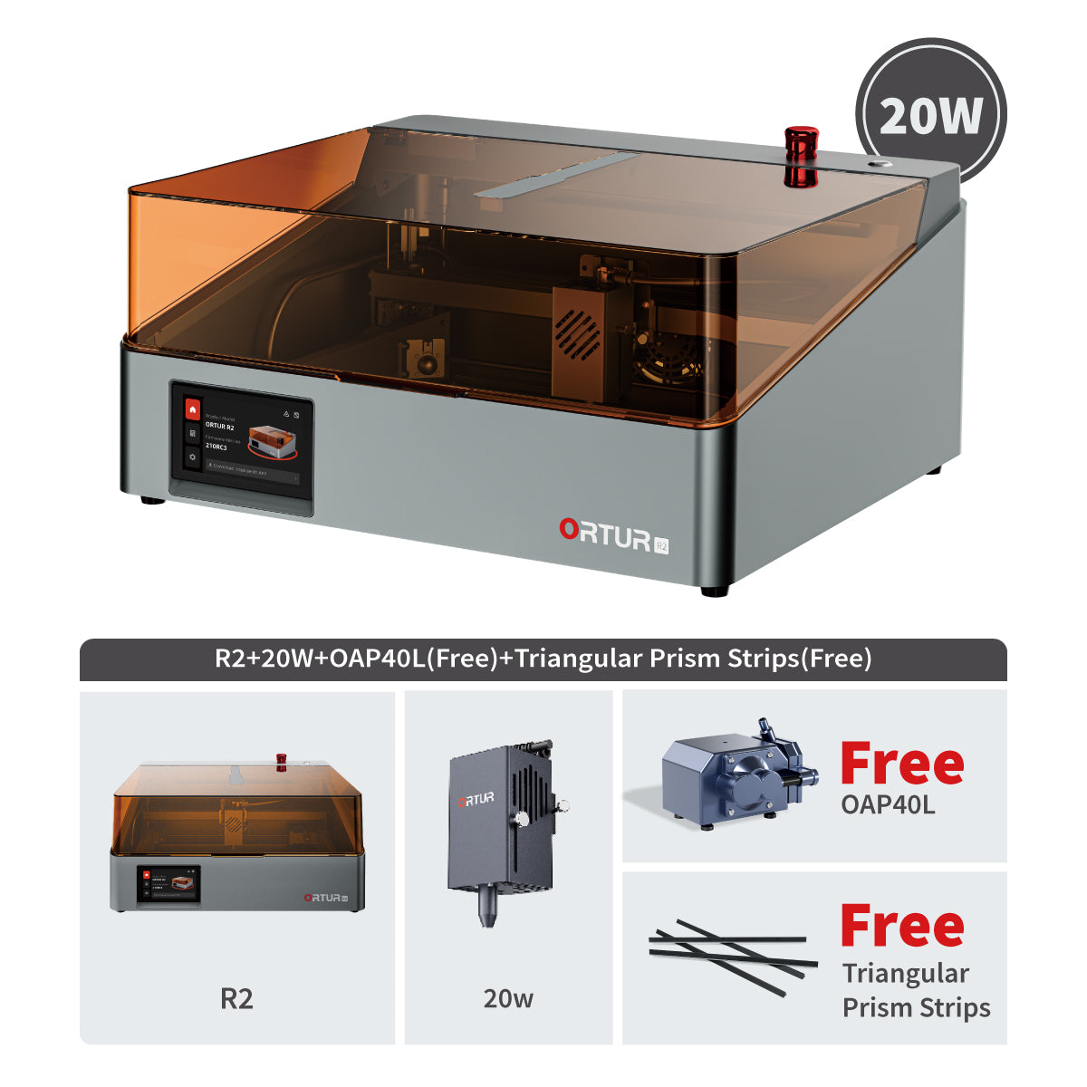 ORTUR R2 Smart Laser Engraver | As Simple as Your First Smartphone (One-Tap Control)