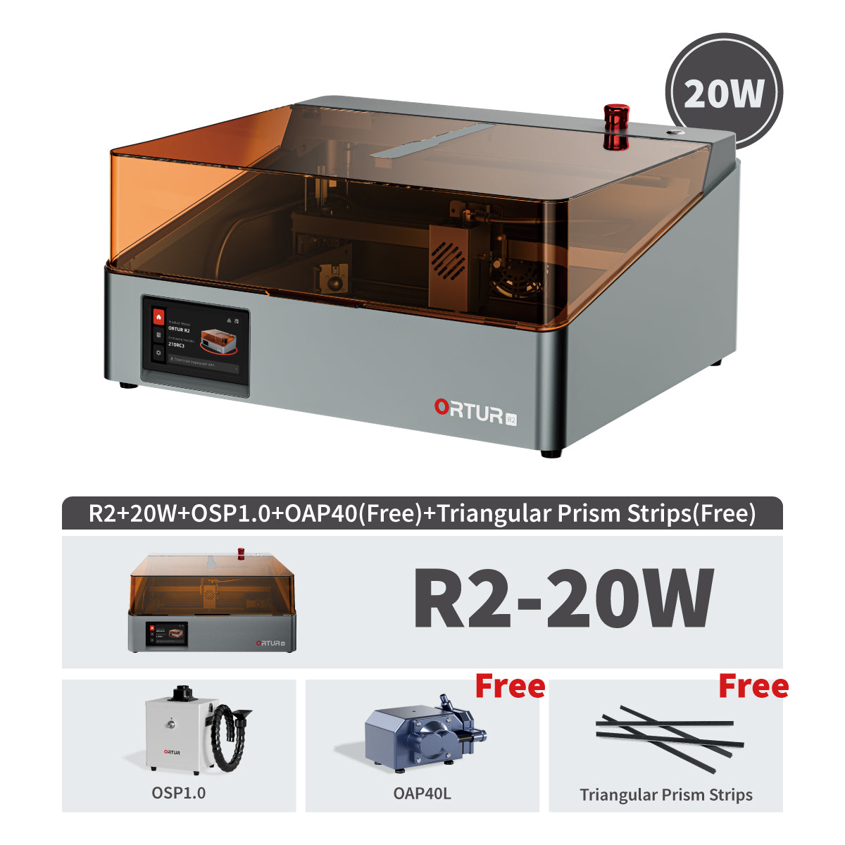 ORTUR R2 Smart Laser Engraver | As Simple as Your First Smartphone (One-Tap Control)