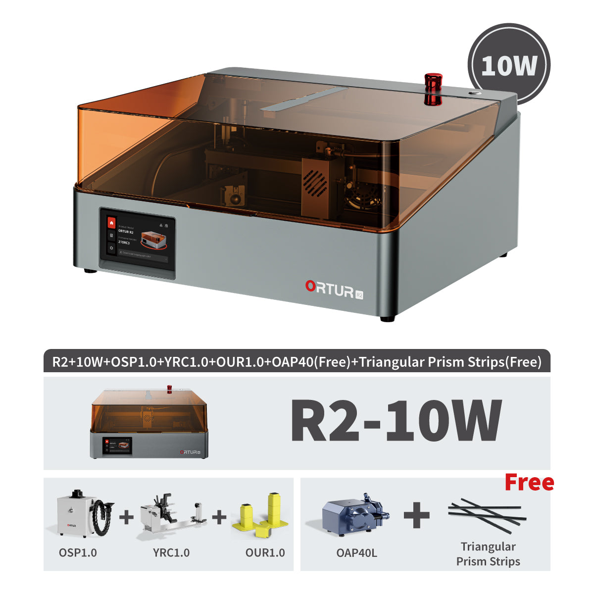 ORTUR R2 Smart Laser Engraver | As Simple as Your First Smartphone (One-Tap Control)