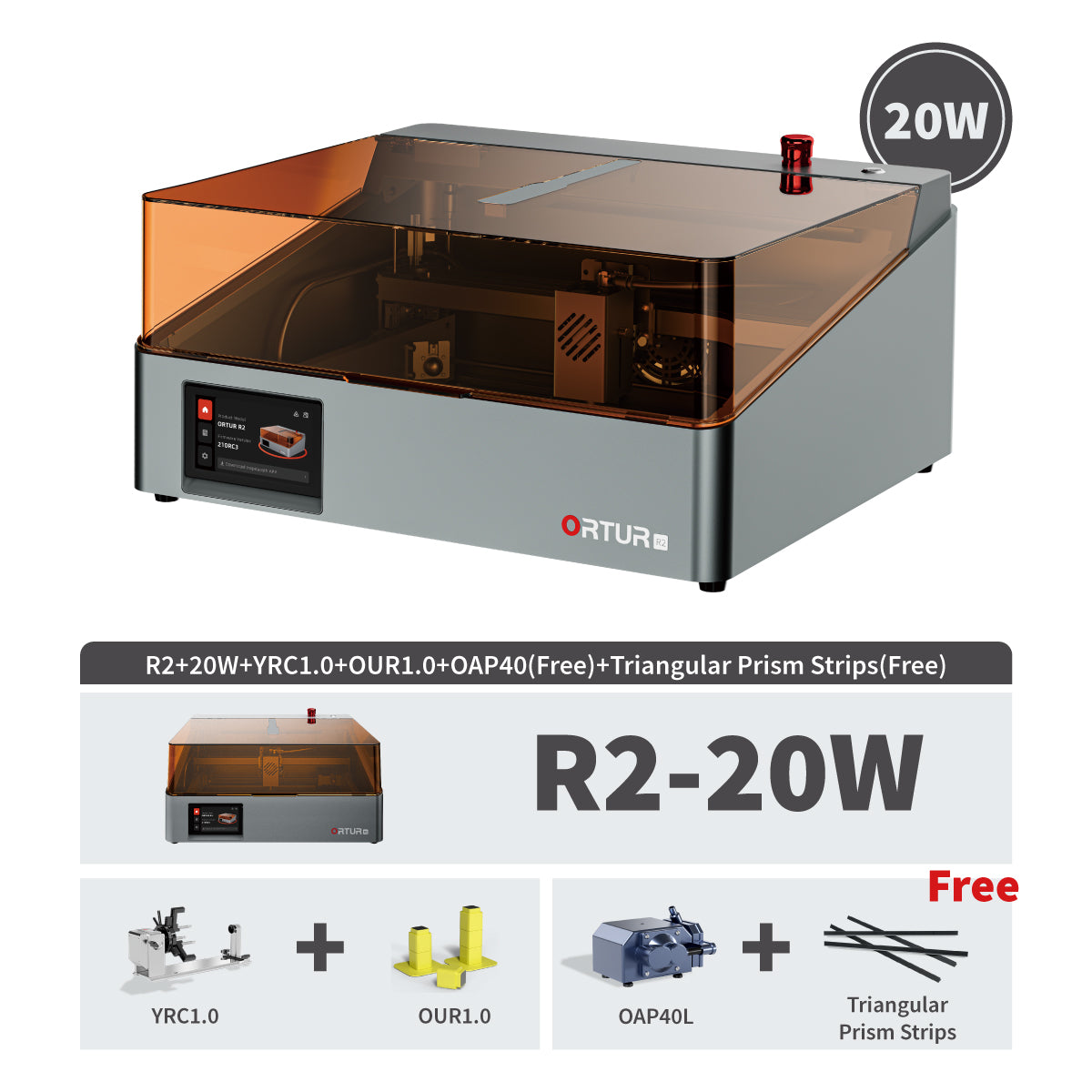 ORTUR R2 Smart Laser Engraver | As Simple as Your First Smartphone (One-Tap Control)