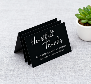 Black Aluminum Business Cards (100Pieces)