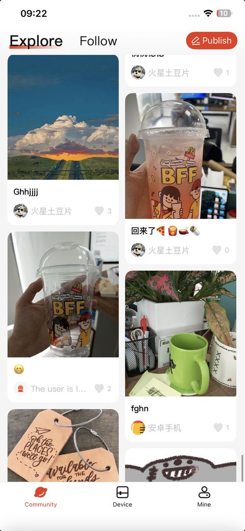 Community page