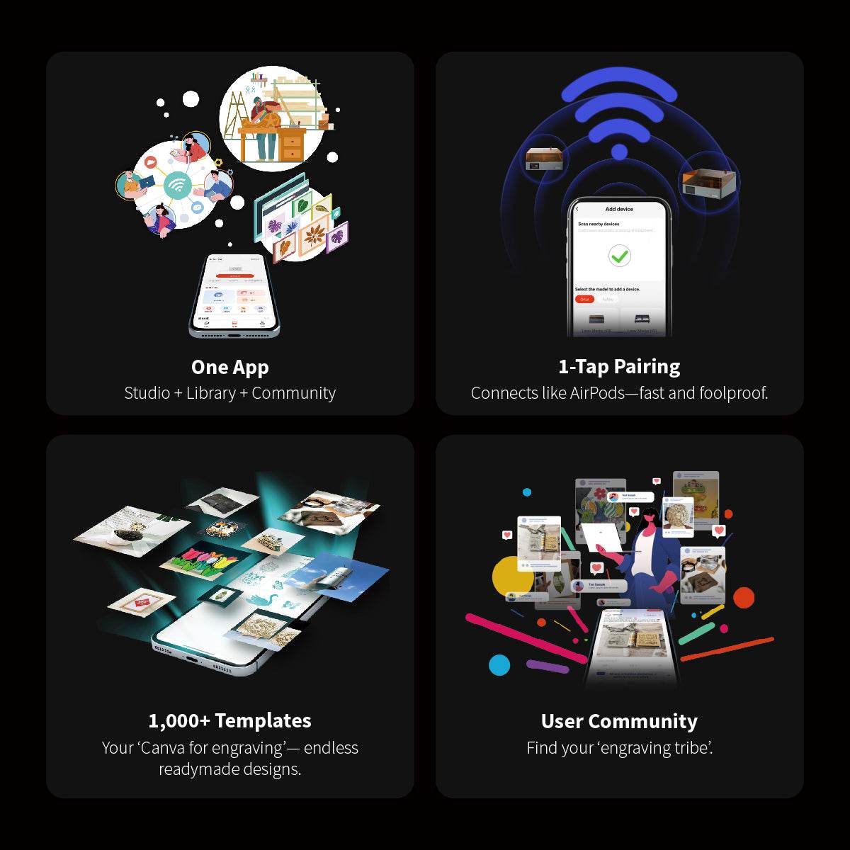 ORTUR R2 Smart Laser Engraver | As Simple as Your First Smartphone (One-Tap Control) - ORTUR
